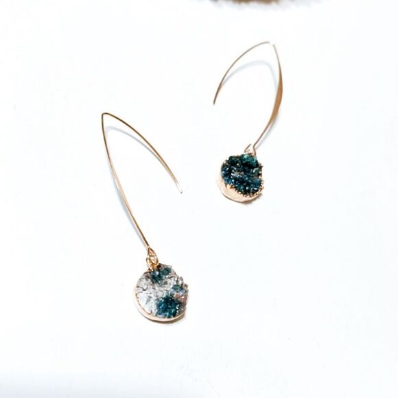 Boho stone earrings M21 - Picture 5 of 6